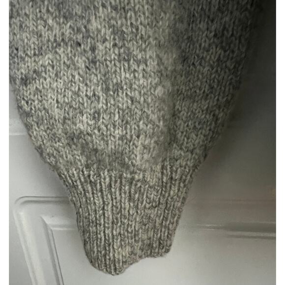 Vtg Eddie Bauer Men's Wool Blend Crewneck Sweater in Heathered Oatmeal Size XLT - Picture 3 of 7